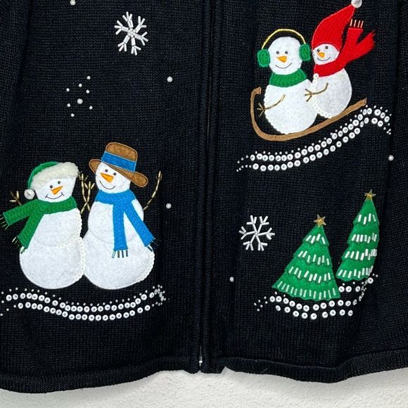 Vintage Hampshire Studio Christmas Sweater Vest - Picture 3 of 6